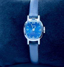 Vintage Feminino Timex Relógio Mecânico Tom Azul - Suavemente Usado, usado comprar usado  Enviando para Brazil