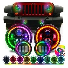 Rgb led headlights for sale  Kissimmee