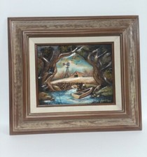 Vtg painting farm for sale  Lake Villa