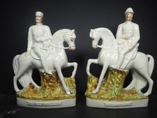 Pair staffordshire flatbacks for sale  STOKE-ON-TRENT
