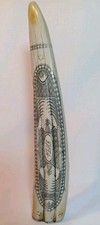 Vintage scrimshaw shape for sale  TENTERDEN