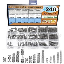 240 peças kit sortido de molas de compressão 15 tamanhos, mini molas de aço inoxidável comprar usado  Enviando para Brazil