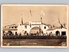 Jogos da Vila Olímpica de Entrada Principal c1932 Los Angeles Califórnia CA RPPC, usado comprar usado Jogos da Vila Olímpica de Entrada Principal c1932 Los Angeles Califórnia CA RPPC, usado comprar usado  Enviando para Brazil