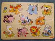 Goki steckpuzzle zootiere gebraucht kaufen  Berlin