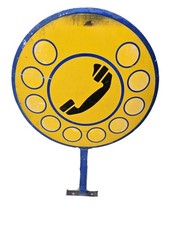 Insegna telefonica serigrafata usato  Reggiolo