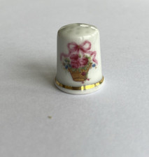 Collectible thimble pink for sale  MILTON KEYNES