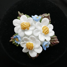 Aynsley floral brooch for sale  STOKE-ON-TRENT