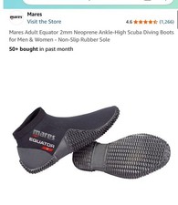 Novas Botas de Mergulho ou Surfe Mares Equator 2mm para Adultos Tamanho 10 comprar usado  Enviando para Brazil