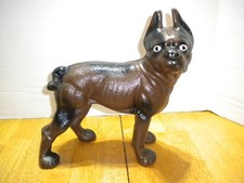Batente de porta vintage antigo de ferro fundido Boston Terrier Bull Dog 10” Hubley? comprar usado  Enviando para Brazil