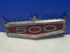CRACHÁ VINTAGE 1966 FORD GALAXIE 500 ORNAMENTO VERMELHO EMBLEMA A6 comprar usado  Enviando para Brazil