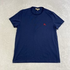 Camiseta Burberry masculina tamanho GG azul marinho com logotipo vermelho LEIA, usado comprar usado  Enviando para Brazil