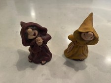 Estatuetas Frei Folks figuras monges de resina por Maureen 1996 conjunto de 2 comprar usado  Enviando para Brazil