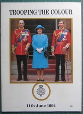 Trooping colour programme for sale  WOTTON-UNDER-EDGE