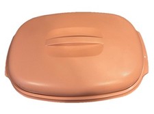 Micro-ondas TUPPERWARE 3 peças. Vaporizador de legumes arroz rosa empoeirado 6 xícaras vintage década de 1980 comprar usado  Enviando para Brazil