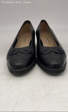 Saltos Salvatore Ferragamo Feminino Preto Biqueira Redonda Tamanho 9C comprar usado  Enviando para Brazil