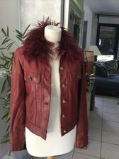 Blouson veste cuir d'occasion  Andeville
