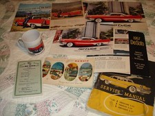 1957 Desoto literatura original. Manual de loja, folhetos, manual do proprietário, copo, usado comprar usado  Enviando para Brazil