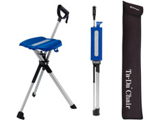 Cadeira Ta-Da Step2Gold bastão de caminhada portátil, bengala com assento dobrável - 36,2" - AZUL comprar usado  Enviando para Brazil