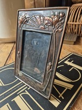 Antiguo marco de fotos vintage Art Nouveau cobre lavado artes y manualidades  segunda mano  Embacar hacia Mexico