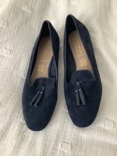 Ladies navy suede for sale  MORPETH