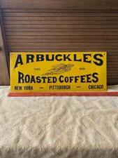 Placa de metal em relevo vintage Arbuckles café torrado AAA Sign Co - Farmhouse!!!, usado comprar usado  Enviando para Brazil