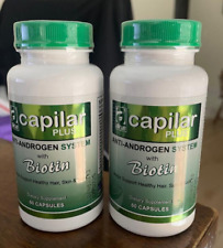 Capilar Plus 60 cápsulas vitaminas antiandrógeno com tratamento capilar controle de biotina PELO comprar usado  Enviando para Brazil