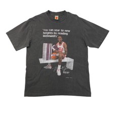 Camiseta masculina McDowell's M média MJ leitura Michael Jordan Chicago Bulls, usado comprar usado  Enviando para Brazil