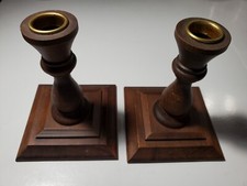 Wood candlesticks set for sale  Hudson