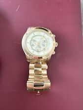 RELÓGIO CRONÓGRAFO USADO MICHAEL KORS TOM DOURADO TAMANHO GRANDE PASSARELA MK8077 comprar usado  Enviando para Brazil