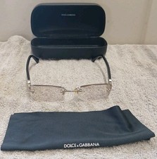 Óculos Dolce & Gabbana DG1278 1193 sem moldura torta ouro 52-17-135 apenas armações comprar usado  Enviando para Brazil