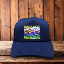 Boné de beisebol retrô Sturgill Simpson masculino caminhoneiro azul marinho Snapback música country comprar usado  Enviando para Brazil