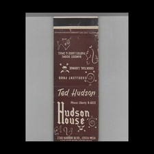 Matchbook cover ted for sale  Raymond