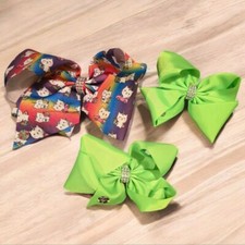Arcos para el cabello Jojo Siwa 3 unidades 1 grande 2 accesorios para el cabello de tamaño mediano segunda mano  Embacar hacia Mexico