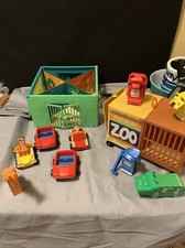 VINTAGE PLAYSKOOL #390 ZOOLÓGICO DE BLOQUEIO. CAGE-CART-PEOPLE-ANIMALS-4696). comprar usado  Enviando para Brazil