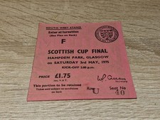 Ticket stub scottish for sale  MANCHESTER
