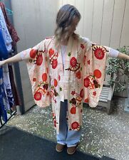 Kimono Yukata floral vintage japonês infantil feito à mão poliéster Japão comprar usado  Enviando para Brazil