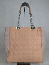 Bolsa tote Christian Dior rosa/pêssego PVC couro Cannage bolsa feminina feita na Itália. comprar usado  Enviando para Brazil
