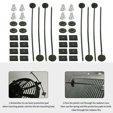 Electric Radiator Oil Cooler Fan Tie Strap Mount Kit Zip Clips Pads Rods Springs comprar usado  Enviando para Brazil