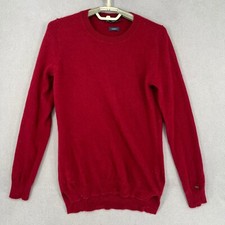 Suéter Tommy Hilfiger Feminino Pequeno Vermelho Cashmere Manga Longa Básico comprar usado  Enviando para Brazil