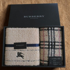 Conjunto de toalhas Burberry Face e toalhas de lavagem algodão 100% sem caixa Japão, usado comprar usado  Enviando para Brazil