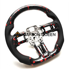Volante de carbono forjado Ford Mustang GT com vermelho 2015-21 anos comprar usado  Enviando para Brazil