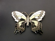 BIJOUX Patrizia Pepe ... Duża broszka motyl ... Emaliowana i brokatowe cegły na sprzedaż  Wysyłka do Poland
