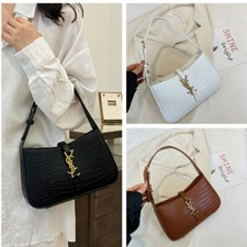 Usado, Bolsa de ombro feminina estampada retrô pequena quadrada bolsa de mão única NOVA comprar usado  Enviando para Brazil