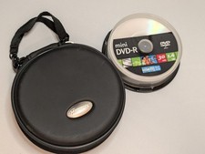 Kit Memorex Mini DVD-R Essentials 30 min 1.4GB 10 pacotes com estojo de viagem aberto/novo comprar usado  Enviando para Brazil