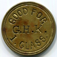 Maverick, Illinois? - G.H.K. 1 token de vidro TC600720 comprar usado  Enviando para Brazil