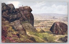 Cartão postal s27977 Cow & Calf Rocks 2023 Ilkley Yorkshire A R Quinton comprar usado  Enviando para Brazil