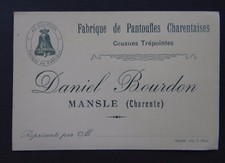 Carte visite pantoufle d'occasion  Nantes-