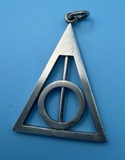 Pingente de prata esterlina Harry Potter Relíquias da Morte 1,5” 9g comprar usado  Enviando para Brazil