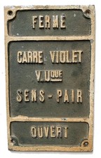 Plaque métal ancienne d'occasion  Paris XVII