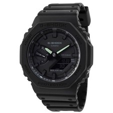 Relógio masculino Casio Alarm World Time quartzo analógico-digital mostrador preto GA2100-1A1 comprar usado  Enviando para Brazil
